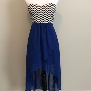 Cheveron High low Dress
